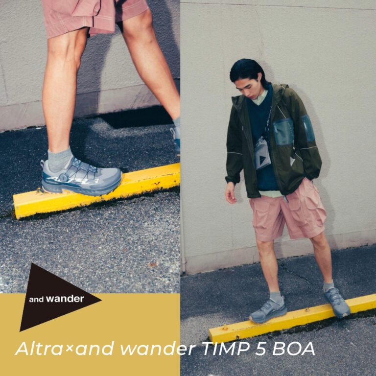 【and wander / アンドワンダー】ALTRA × and wander “TIMP 5 BOA” 