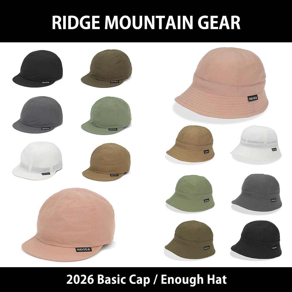 【RIDGE MOUNTAIN GEAR】2026 Basic Cap / Enough Hat